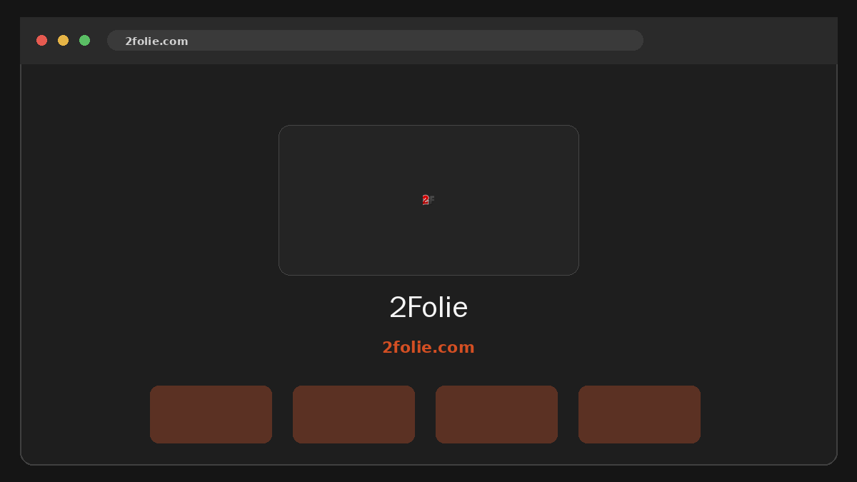 2Folie · Aperçu du site