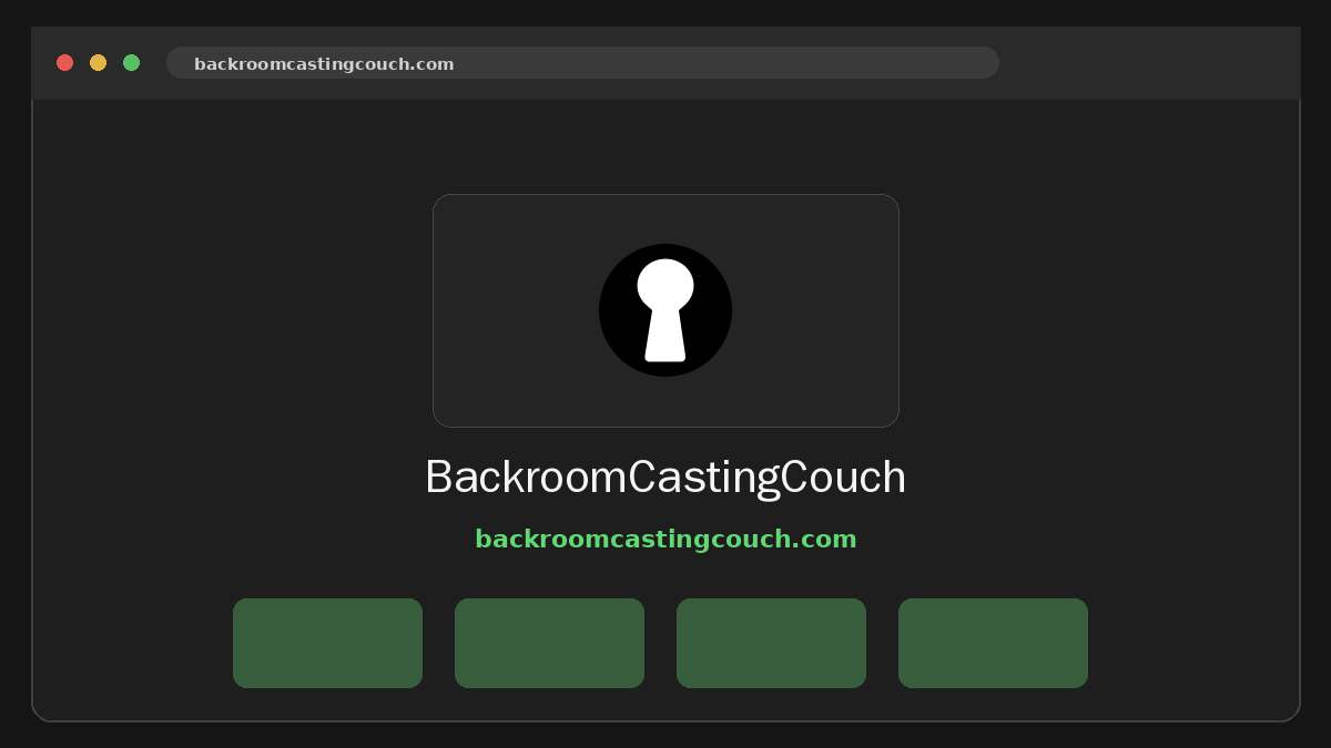 BackroomCastingCouch · Aperçu du site