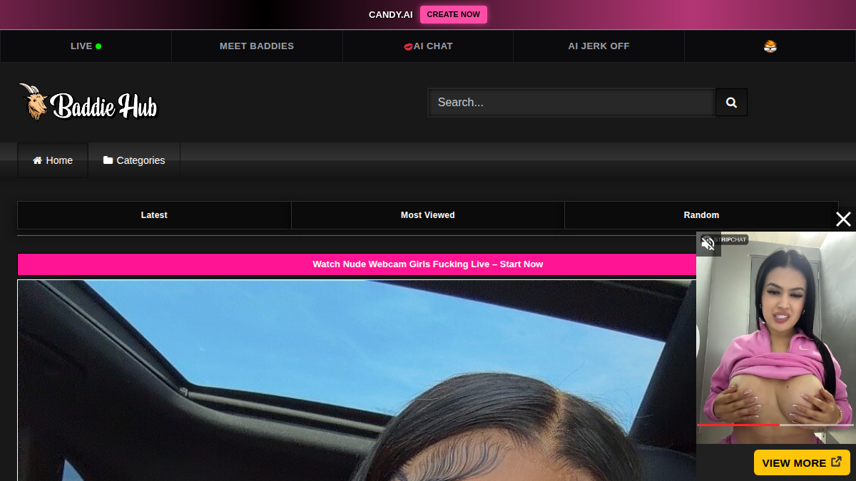 BaddieHub · Aperçu du site