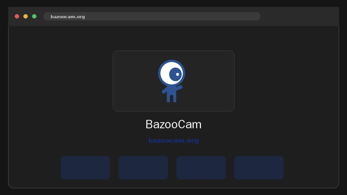 BazooCam · Aperçu du site