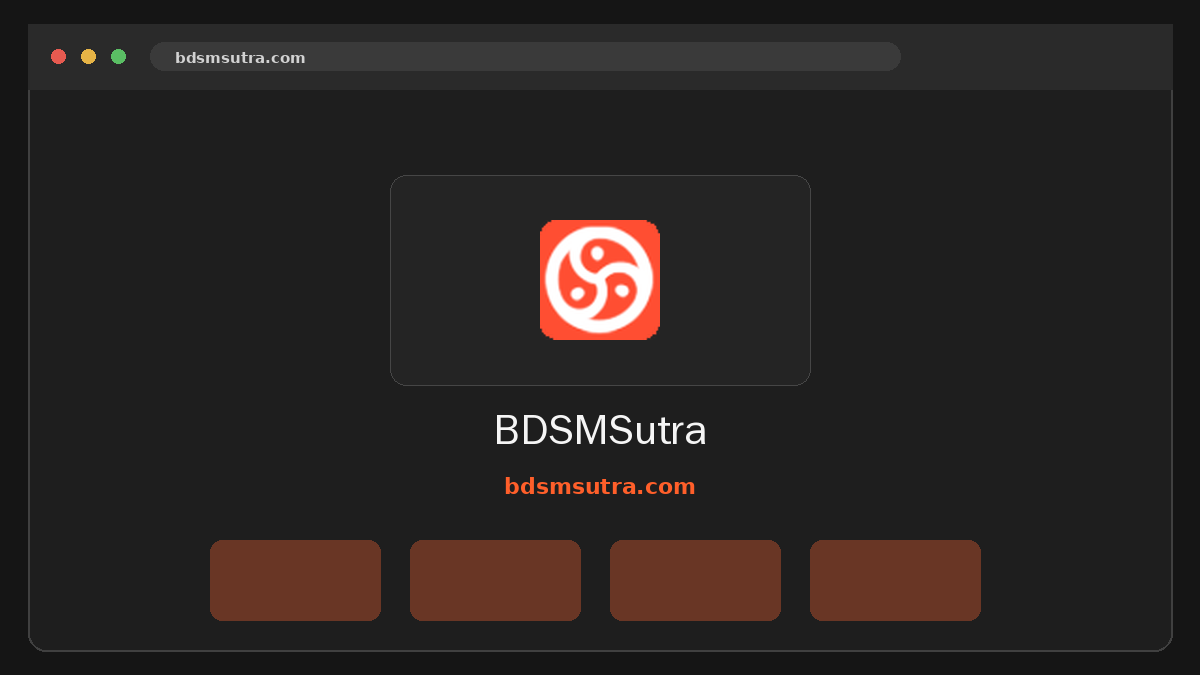 BDSMSutra · Aperçu du site