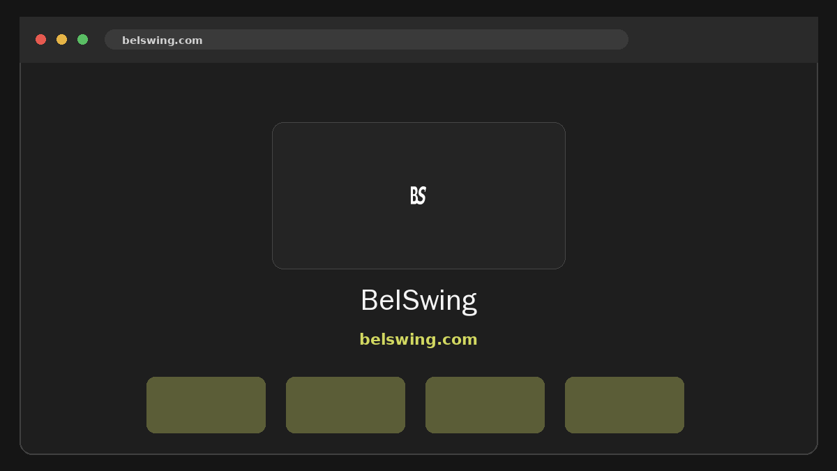 BelSwing · Aperçu du site