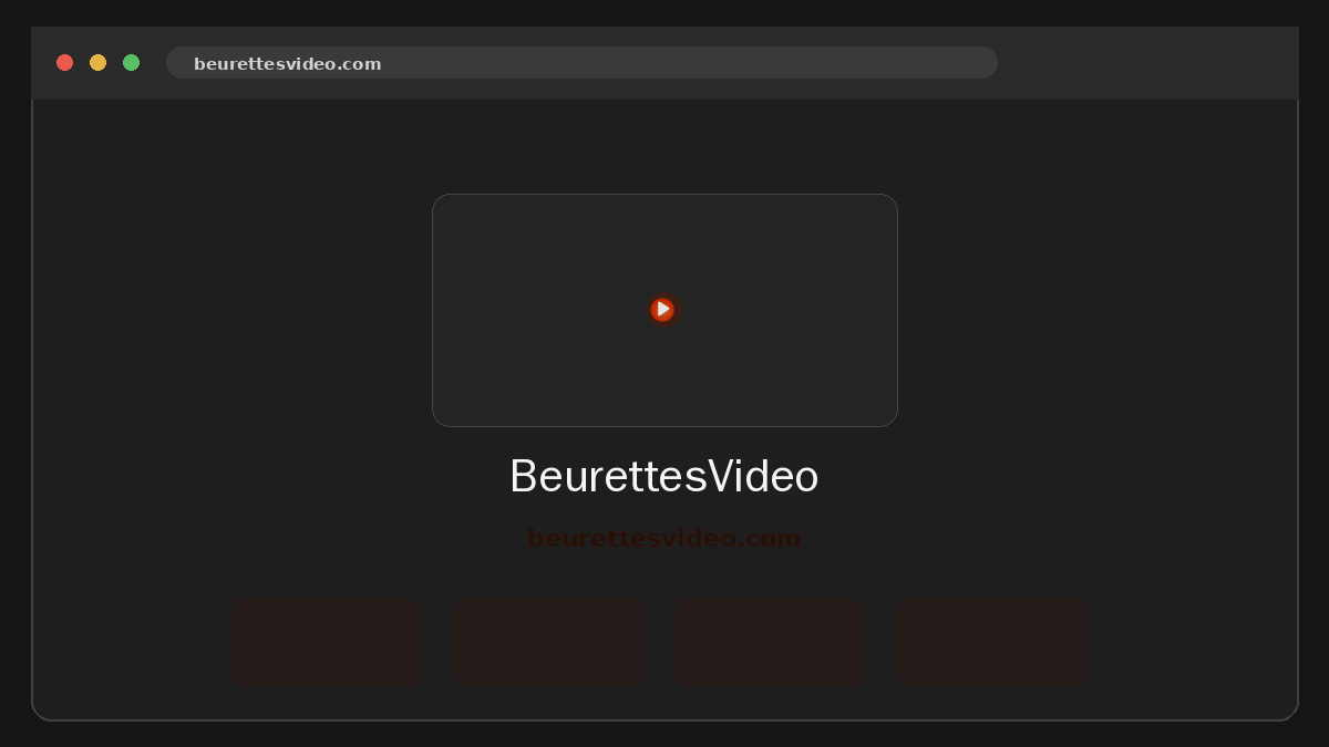 BeurettesVideo · Aperçu du site