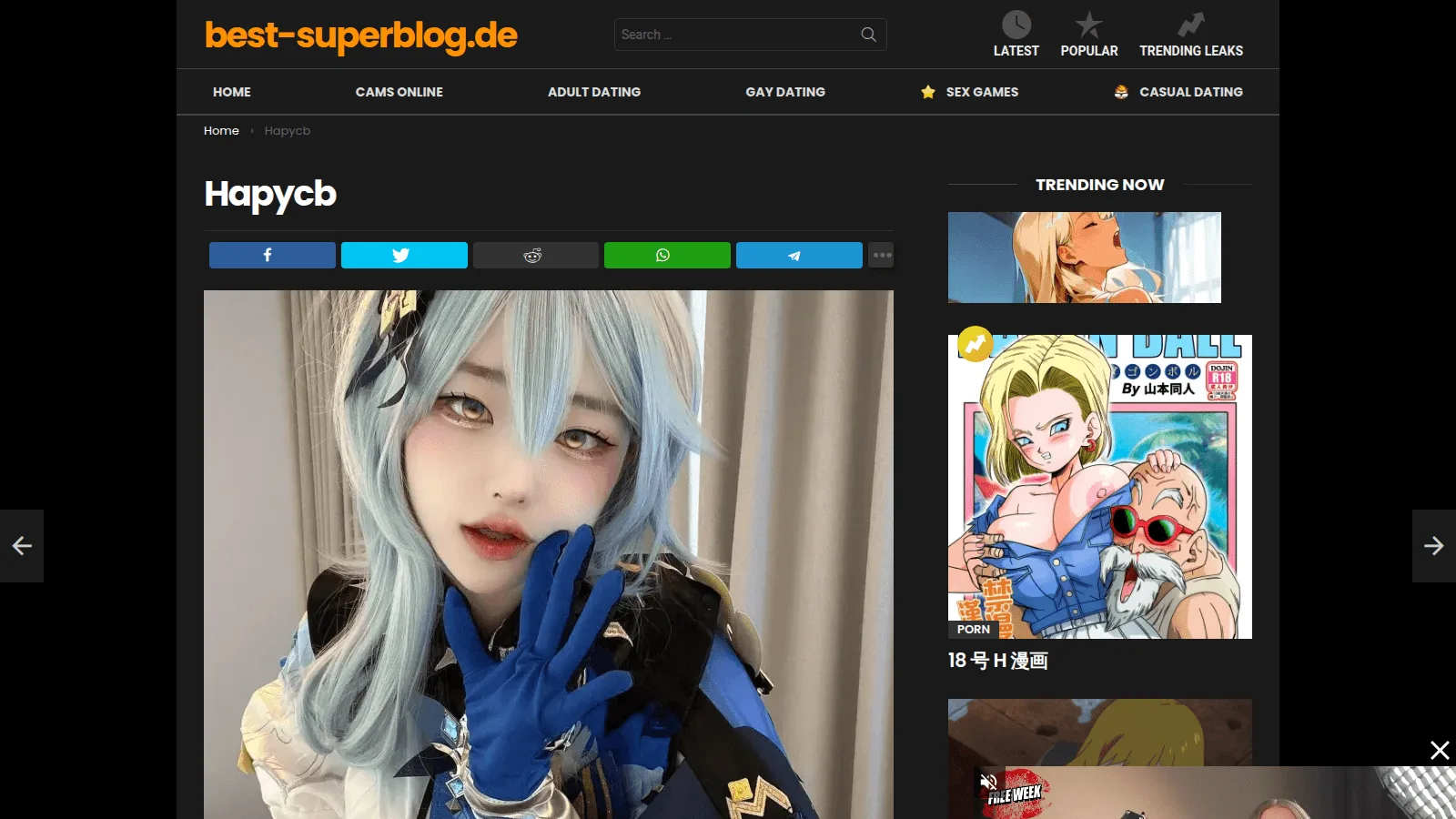Blacked · Aperçu du site