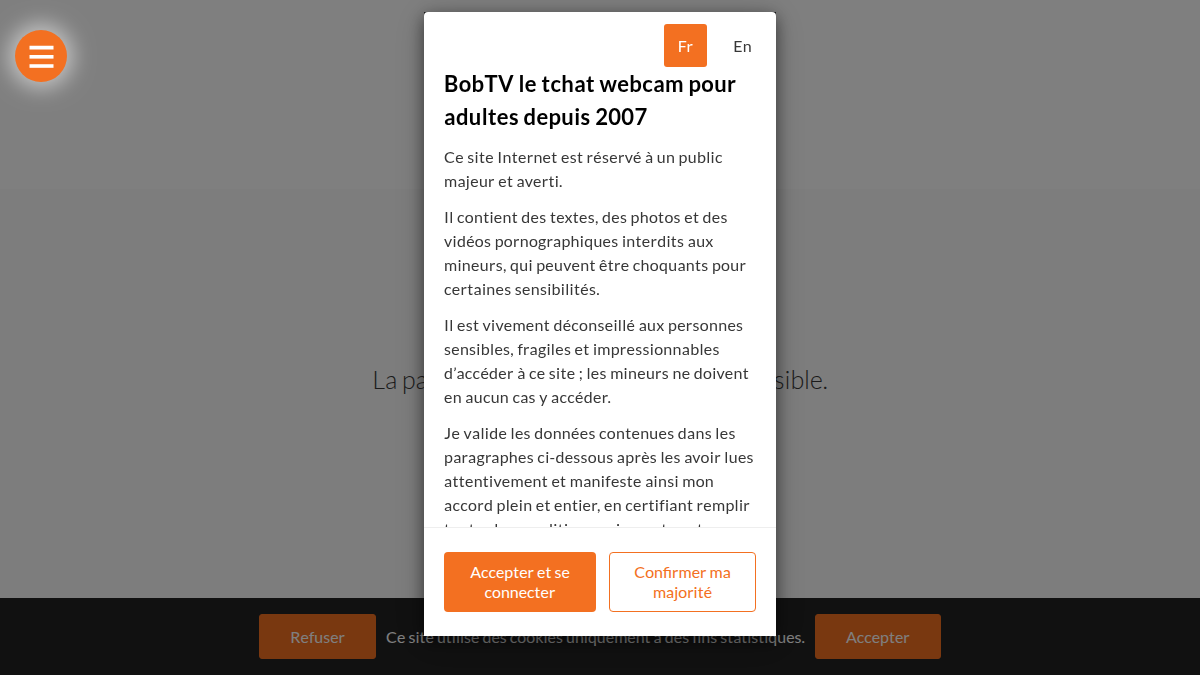 BobTV · Aperçu du site