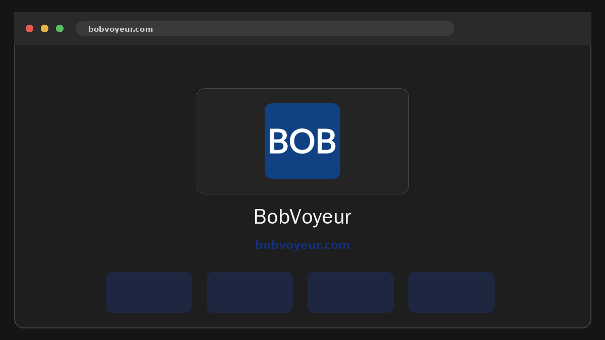 BobVoyeur · Aperçu du site