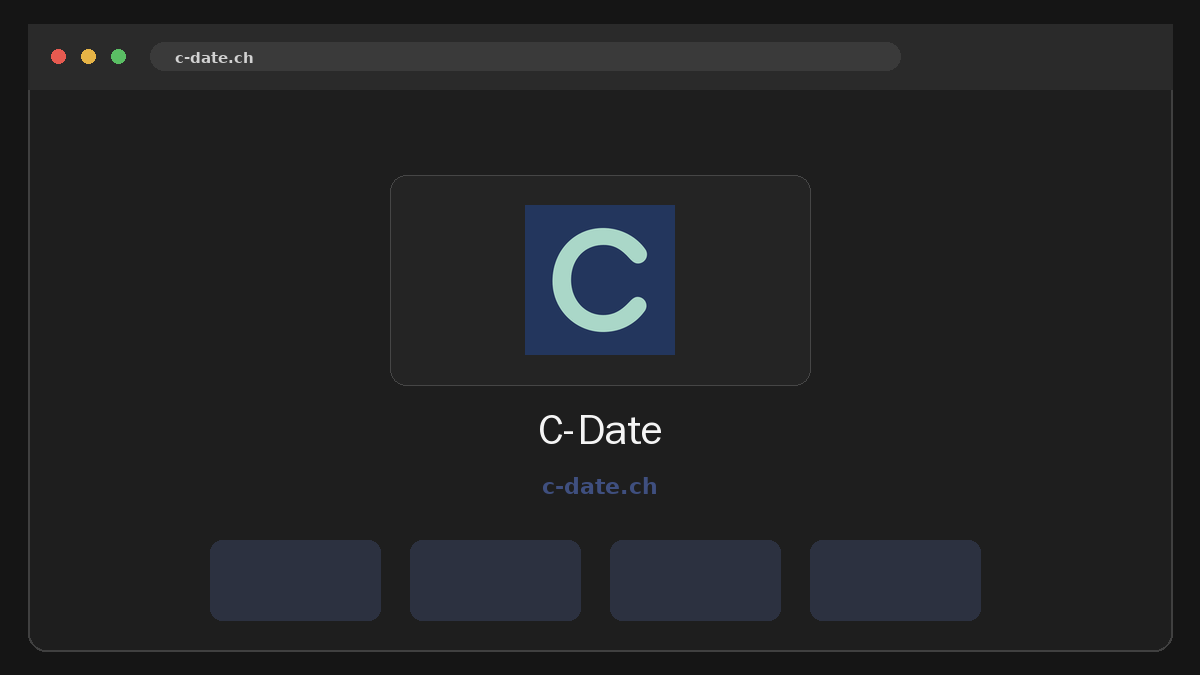 C-Date · Aperçu du site