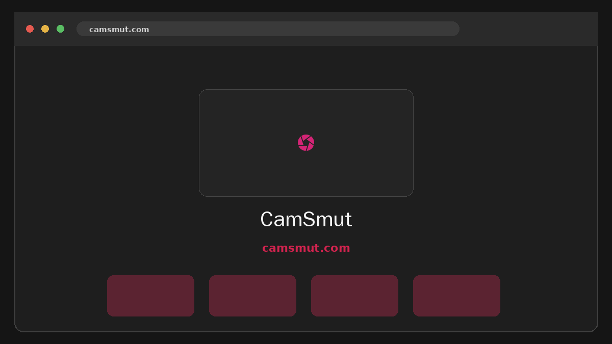CamSmut · Aperçu du site