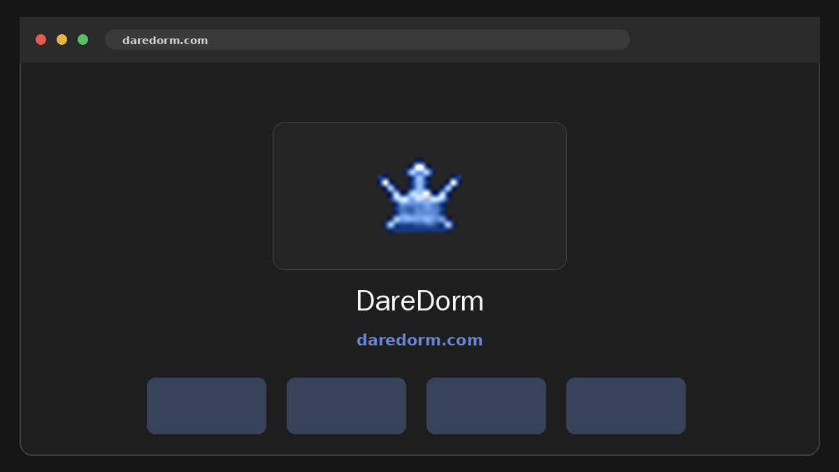 DareDorm · Aperçu du site
