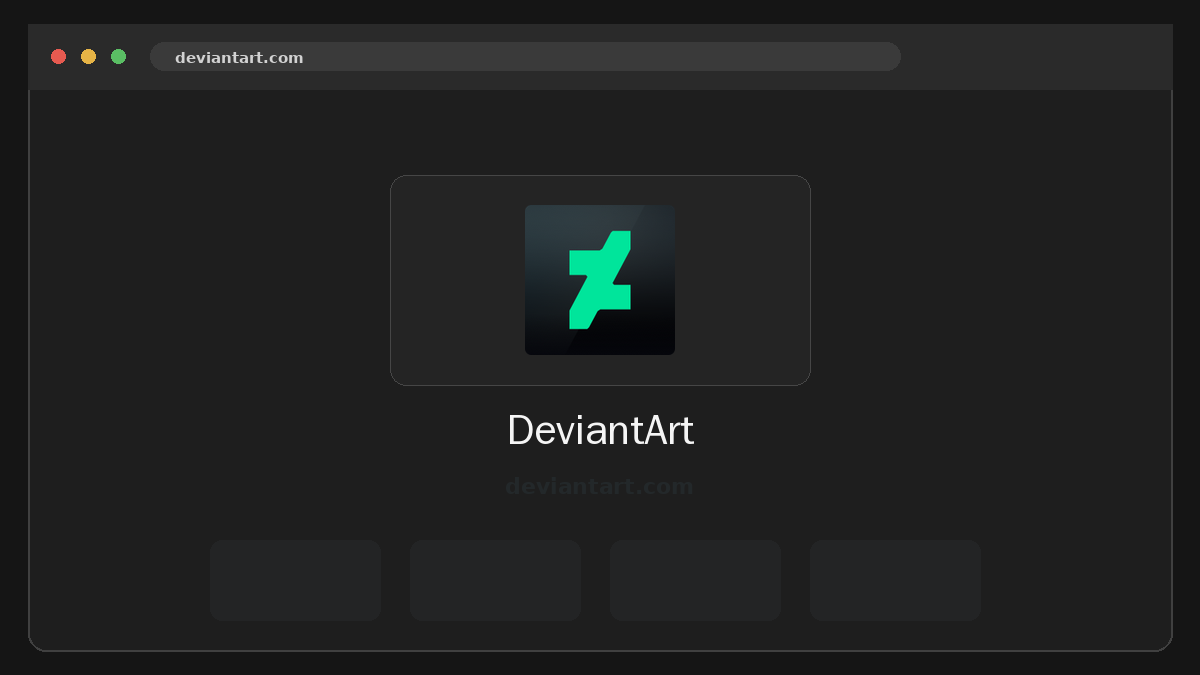 DeviantArt · Aperçu du site