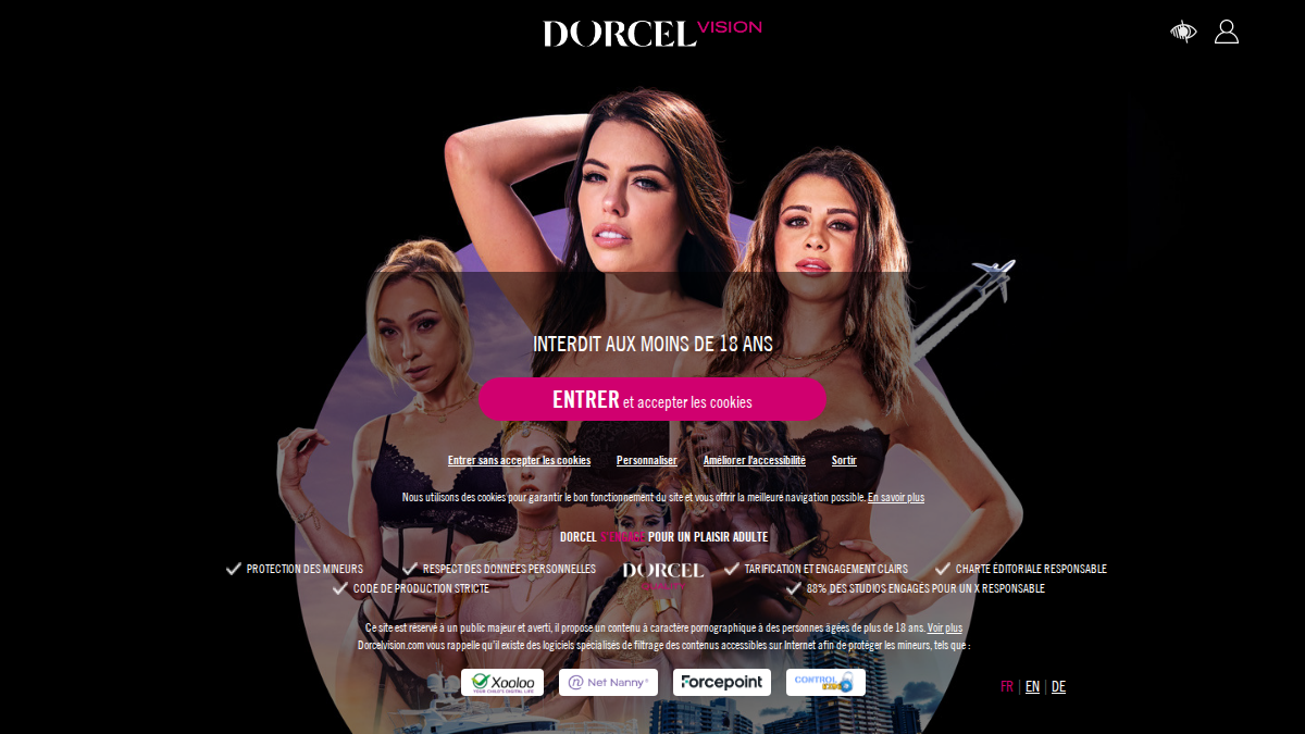 Dorcel Vision · Aperçu du site