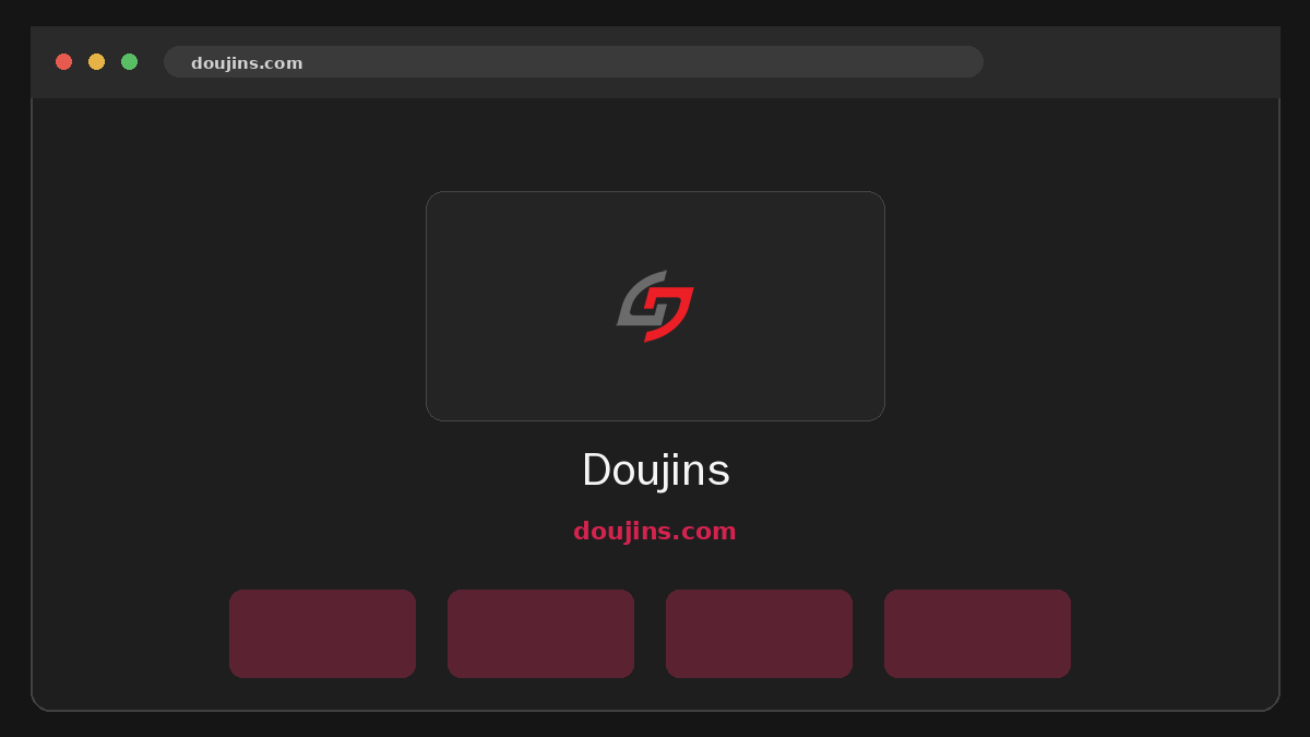 Doujins · Aperçu du site