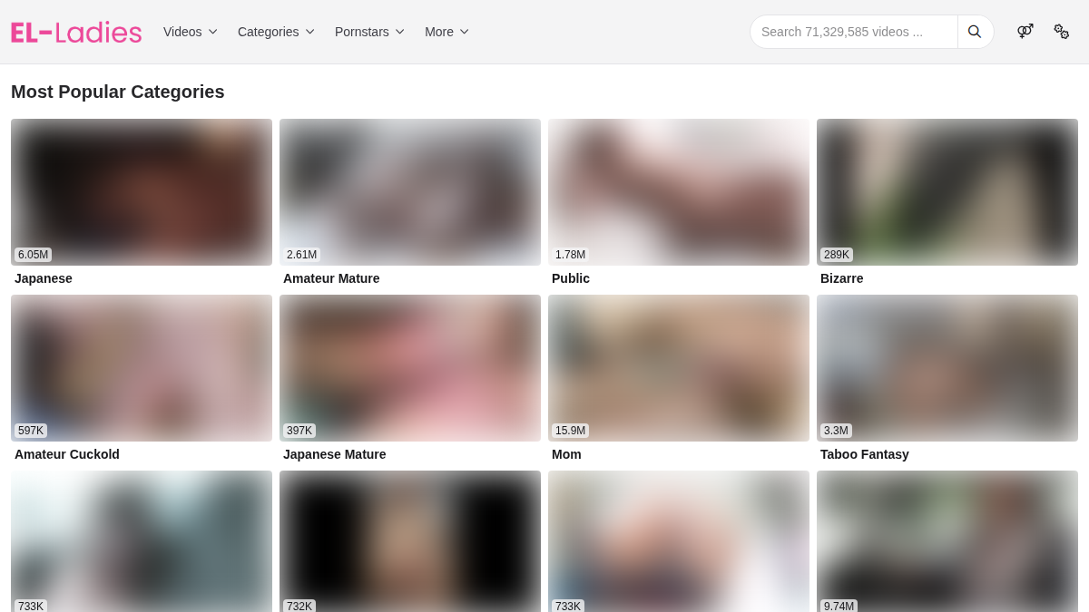 El-ladies · Aperçu du site