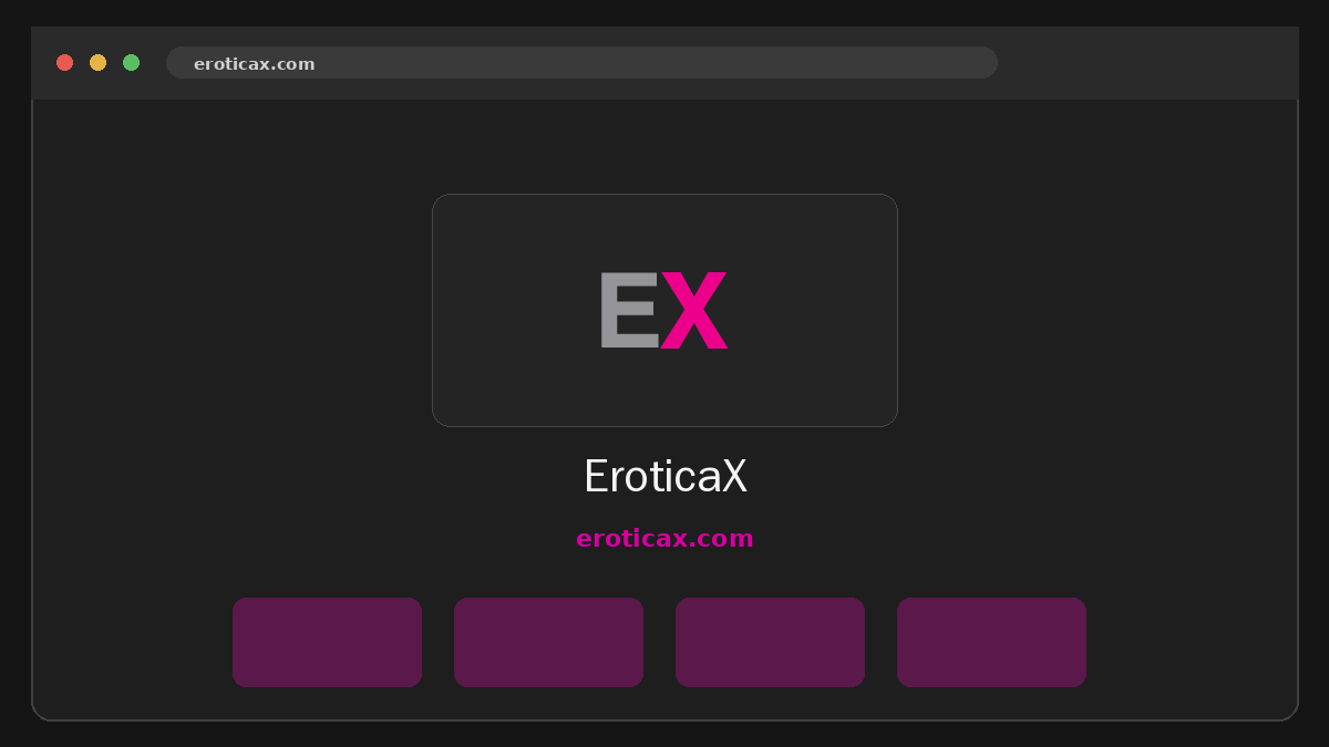 EroticaX · Aperçu du site