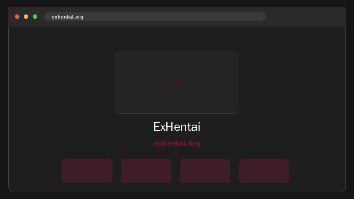 ExHentai · Aperçu du site