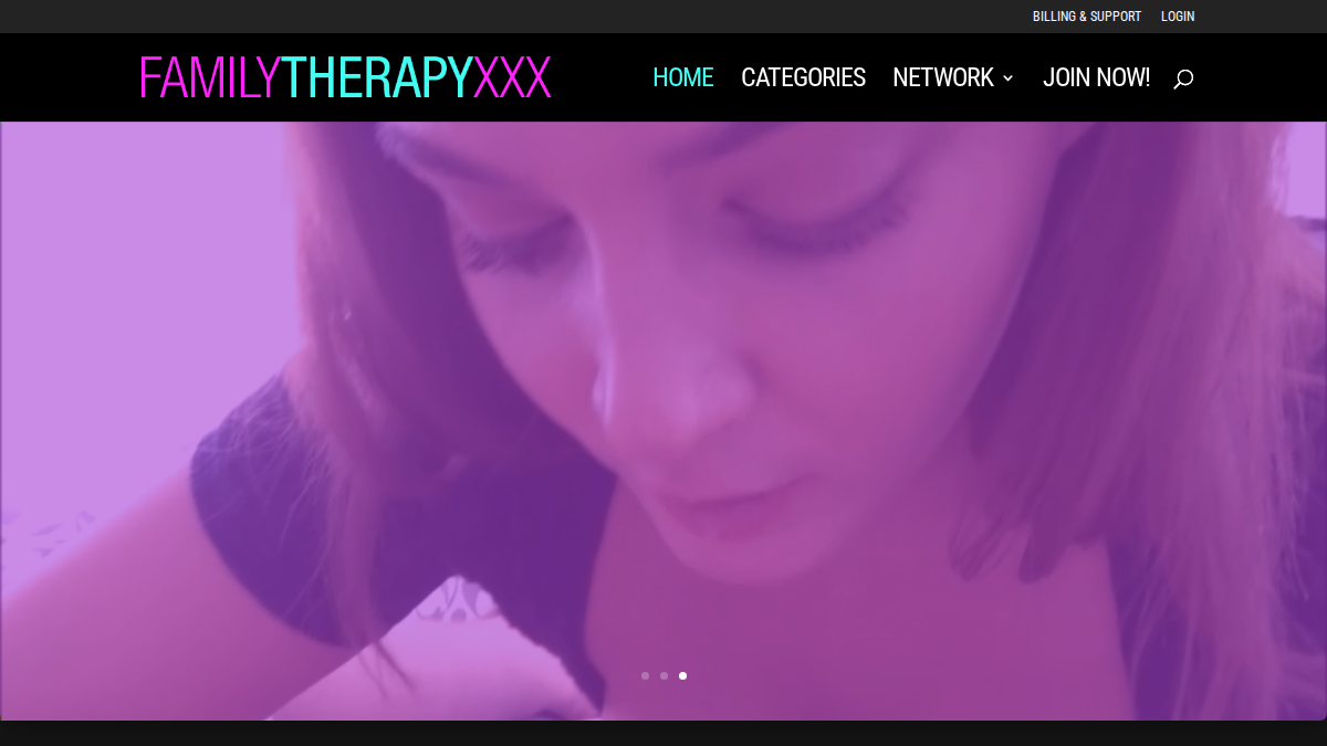 Family Therapy XXX · Aperçu du site