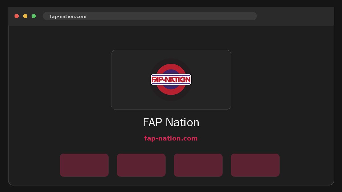 FAP-Nation · Aperçu du site