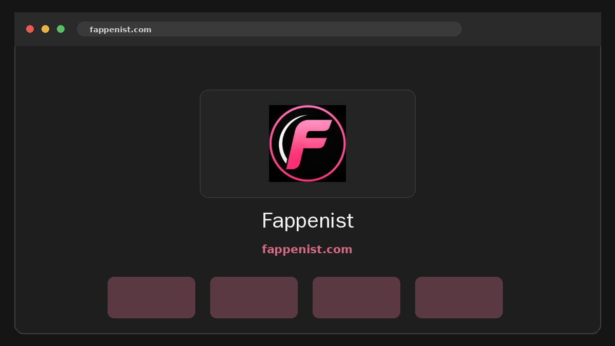 Fappenist · Aperçu du site