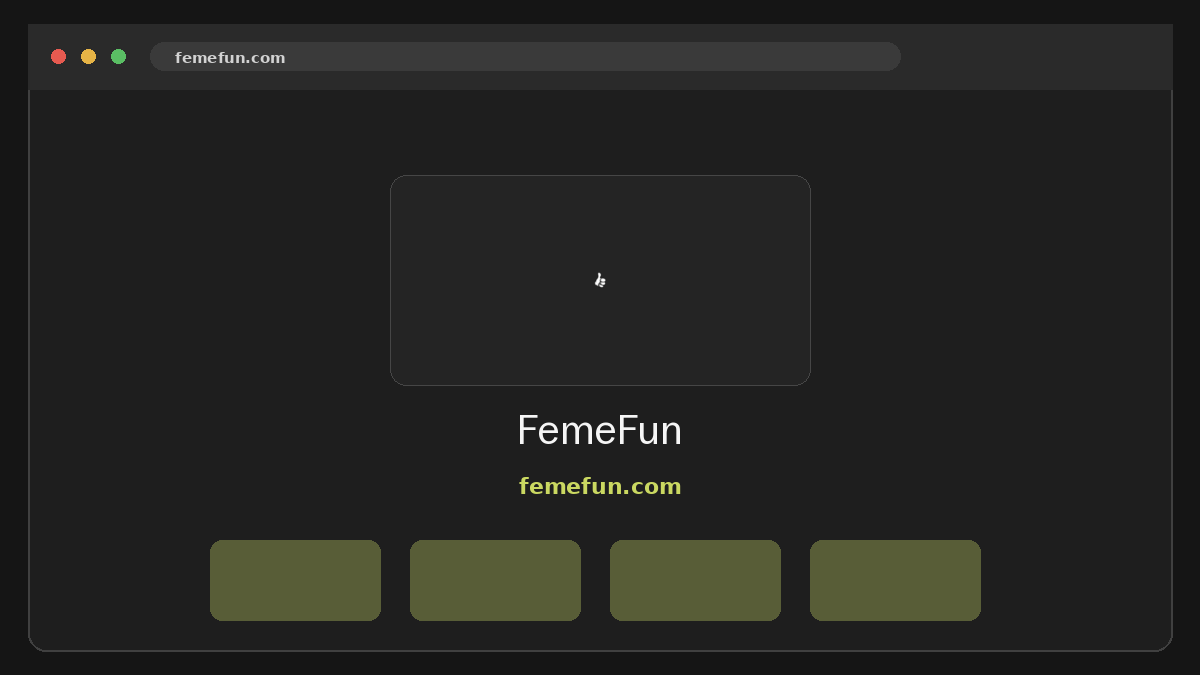 FemeFun · Aperçu du site