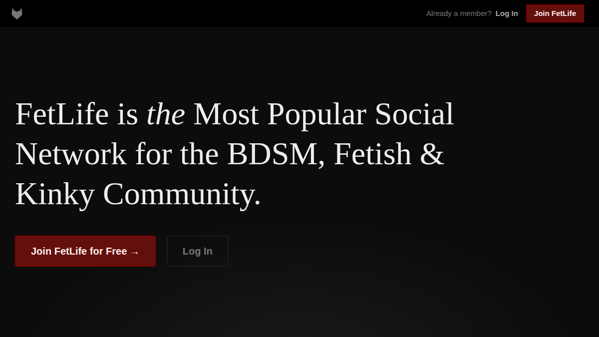 FetLife · Aperçu du site