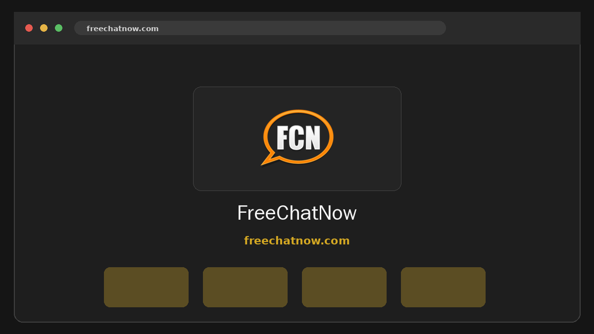 FreeChatNow · Aperçu du site