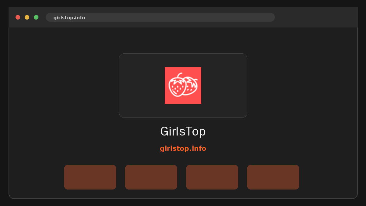 GirlsTop · Aperçu du site