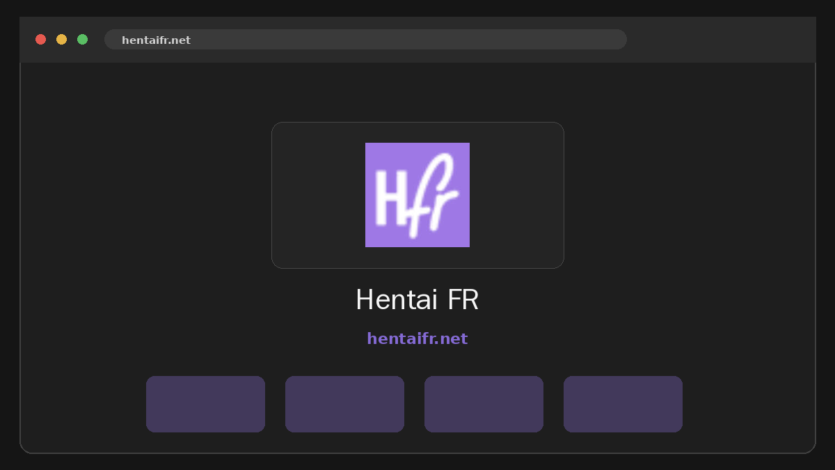 Hentai FR · Aperçu du site