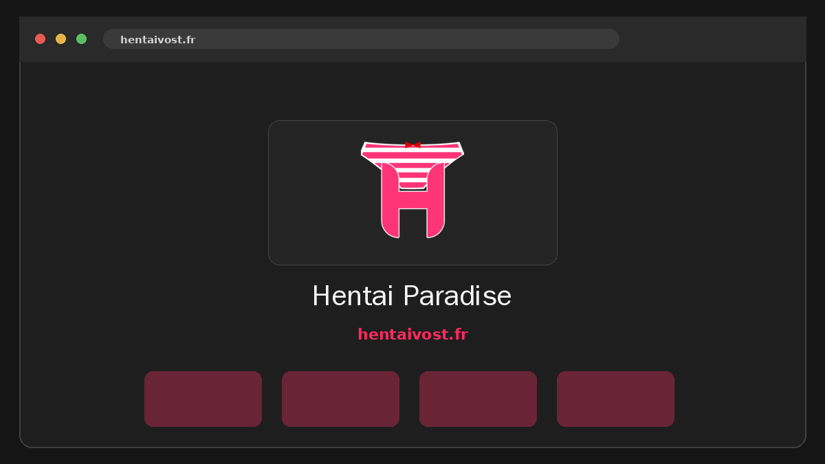 Hentai Paradise · Aperçu du site