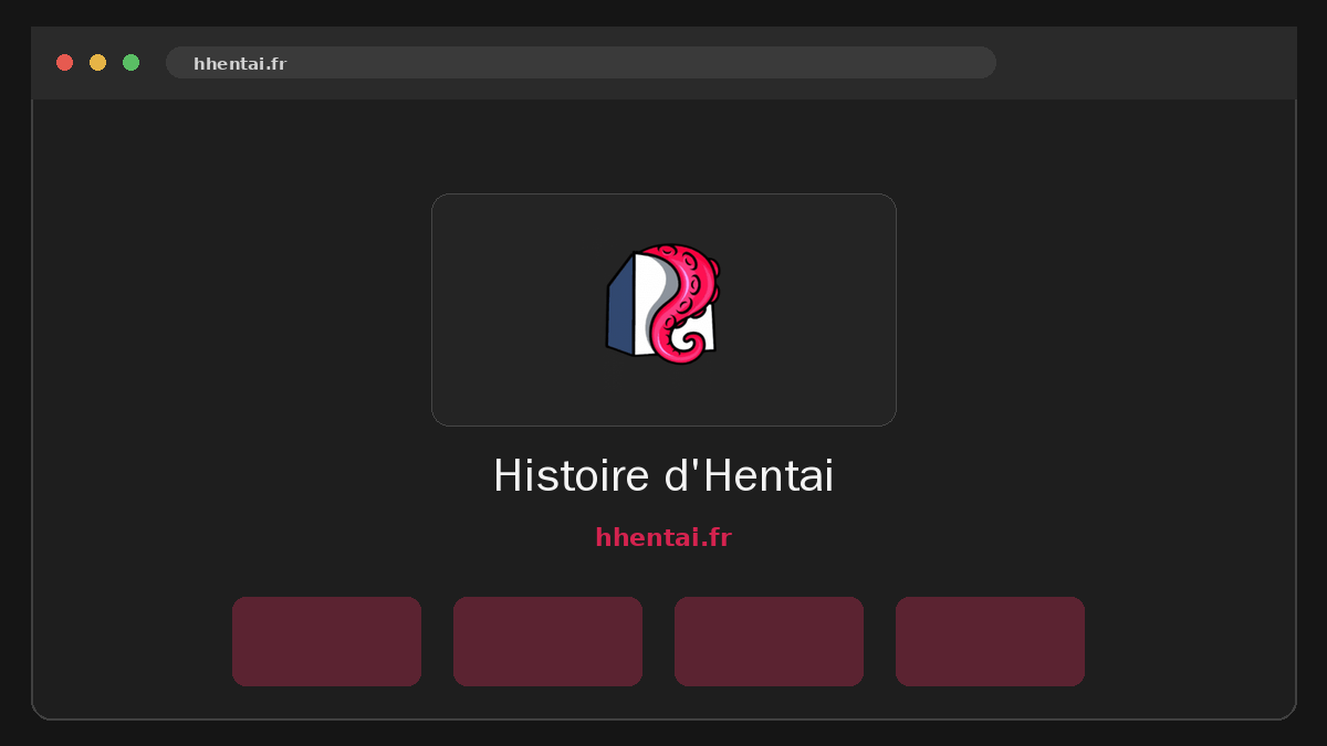 Histoire d'Hentai · Aperçu du site