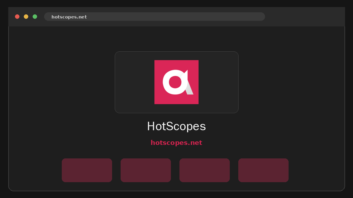 HotScopes · Aperçu du site