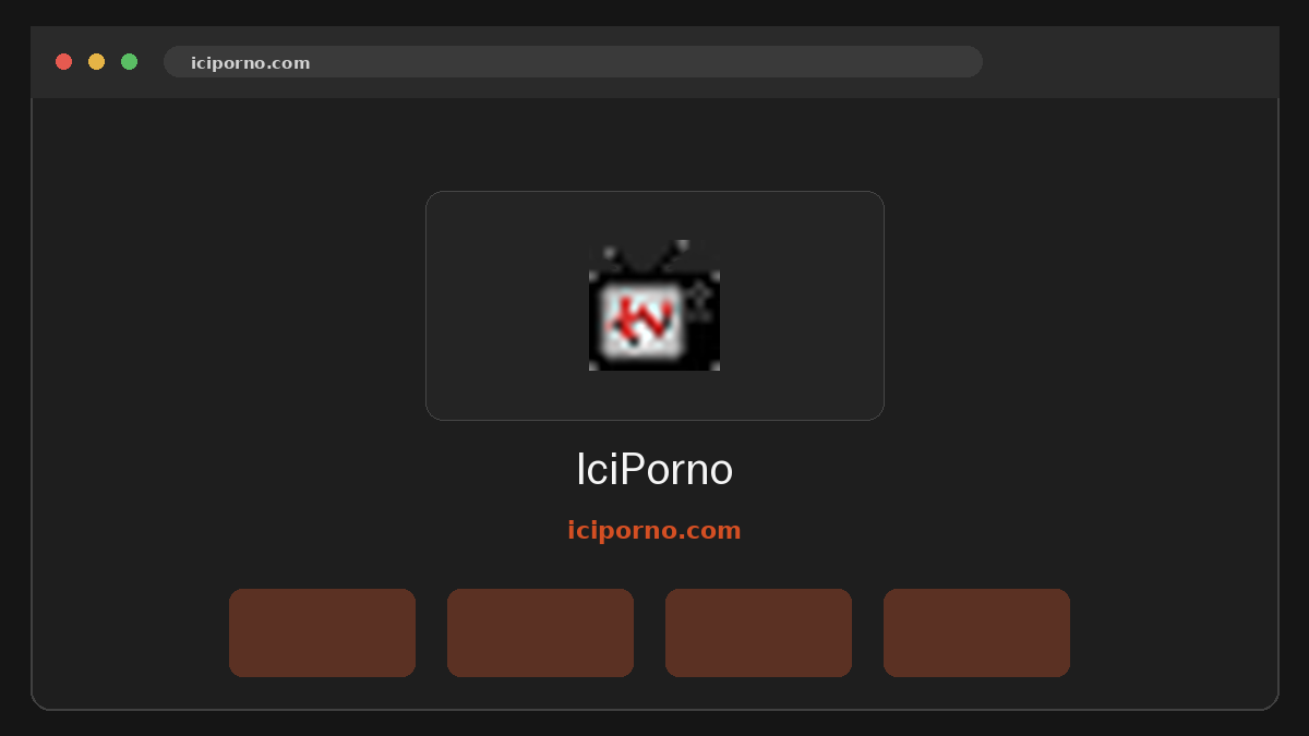 IciPorno · Aperçu du site