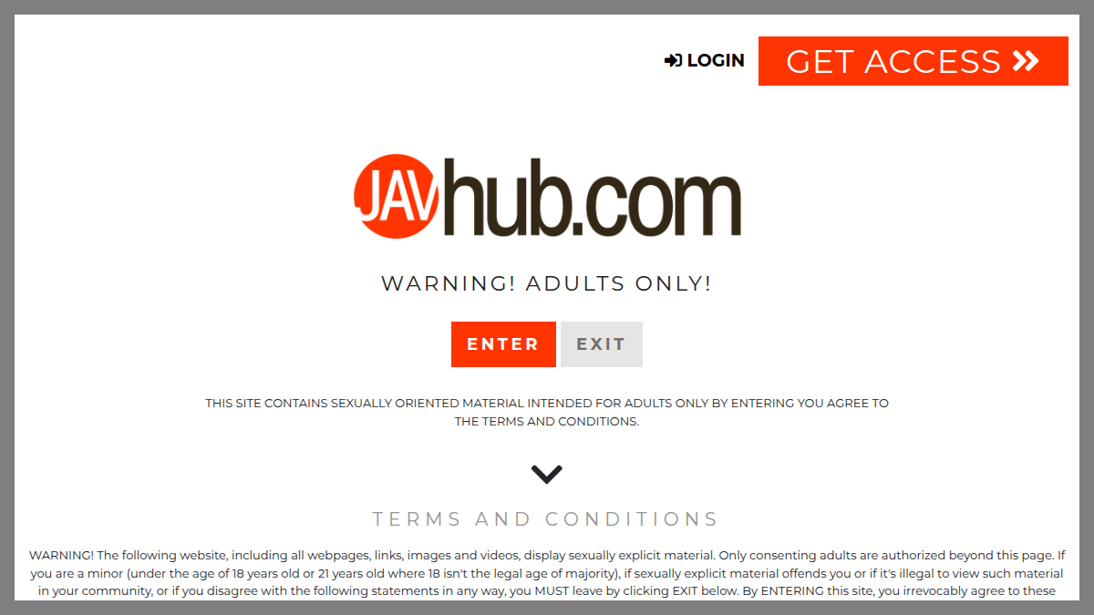 JavHub · Aperçu du site