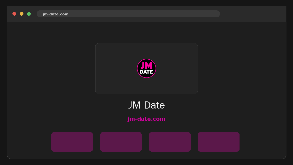 JM Date · Aperçu du site