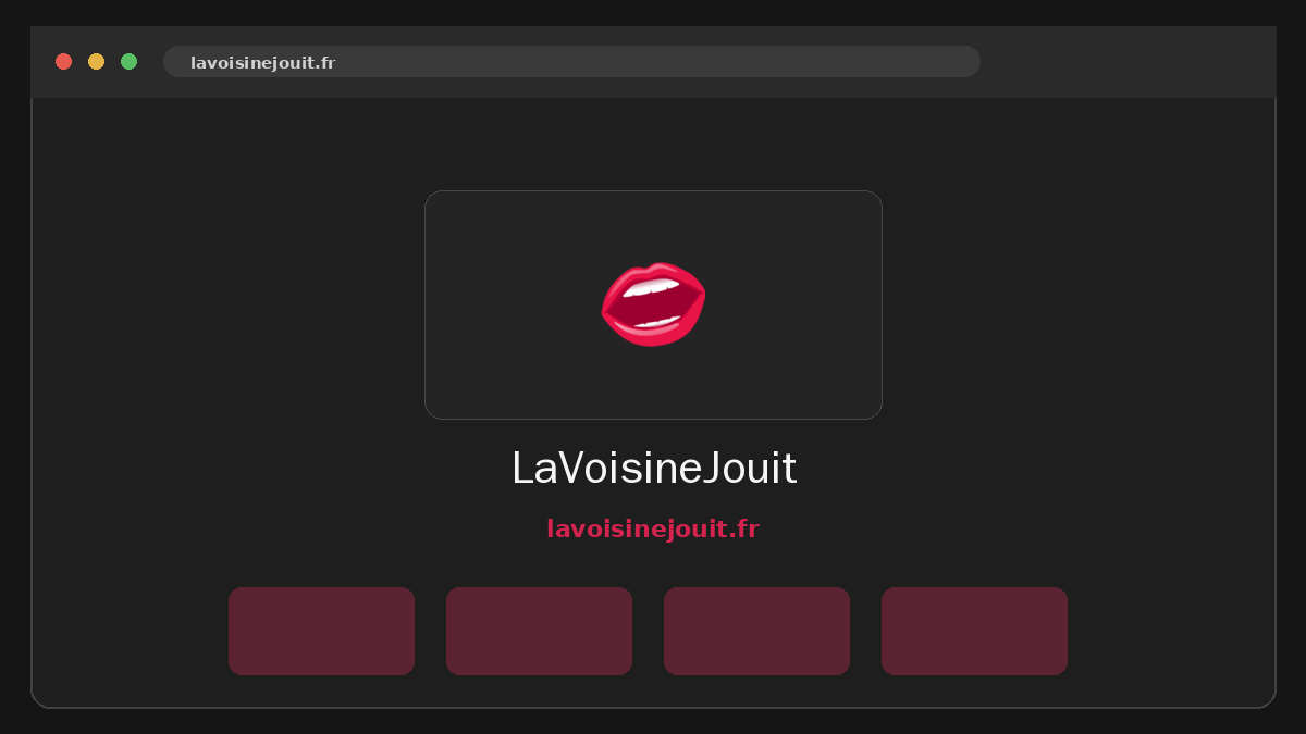 LaVoisineJouit · Aperçu du site