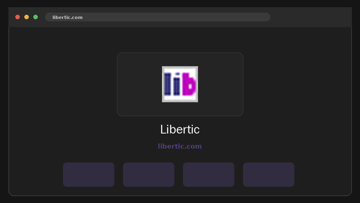 Libertic · Aperçu du site