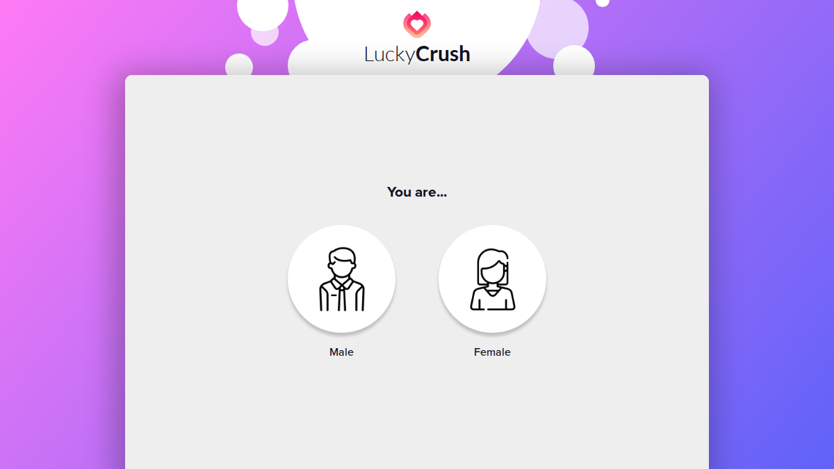 LuckyCrush · Aperçu du site