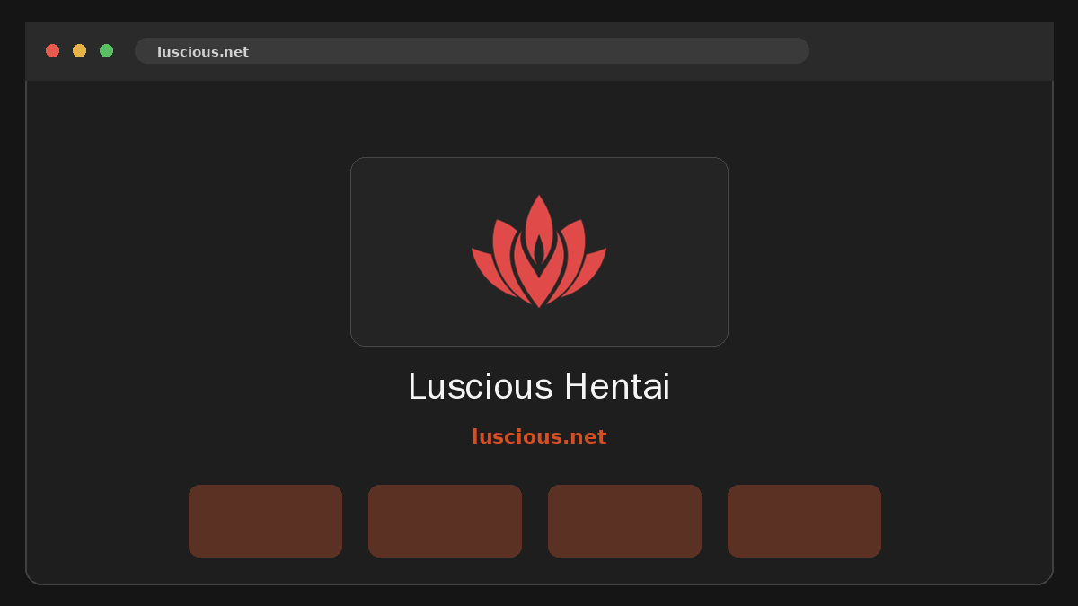 Luscious Hentai · Aperçu du site