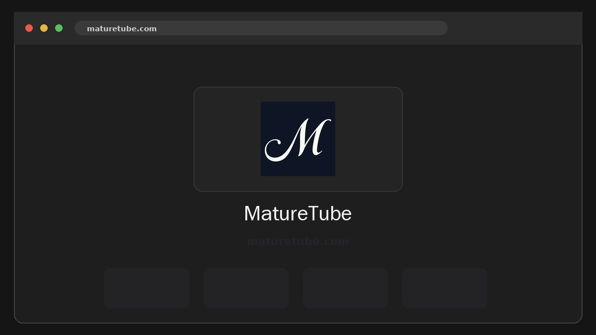 MatureTube · Aperçu du site