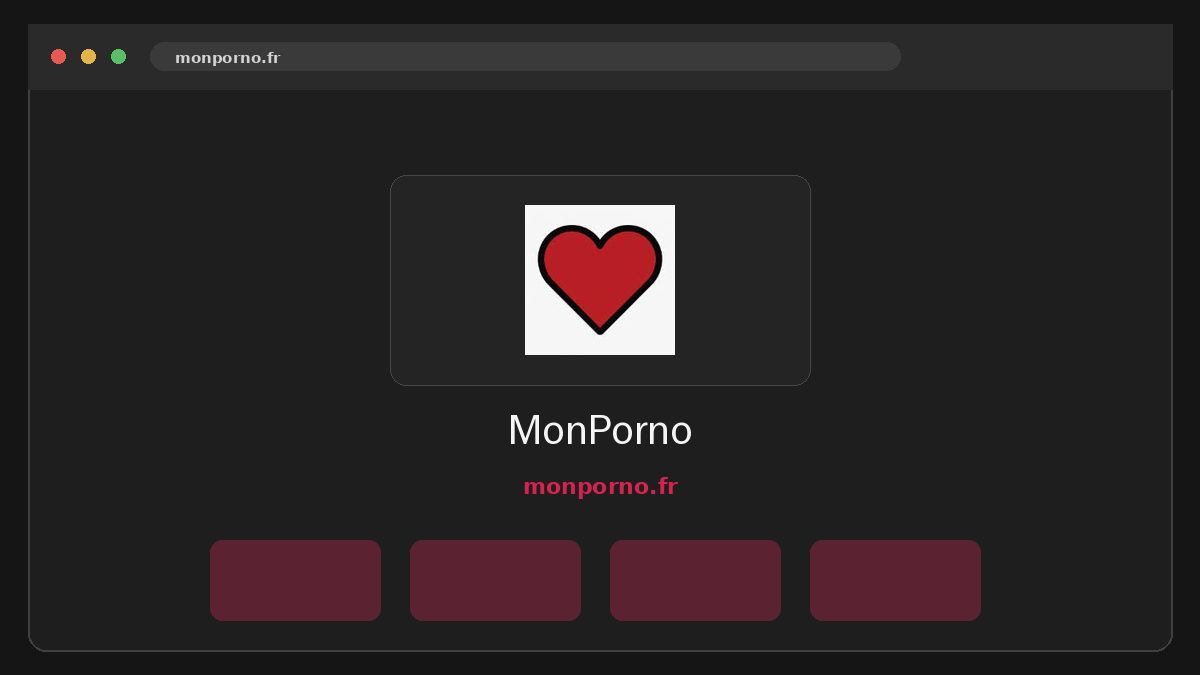 MonPorno · Aperçu du site