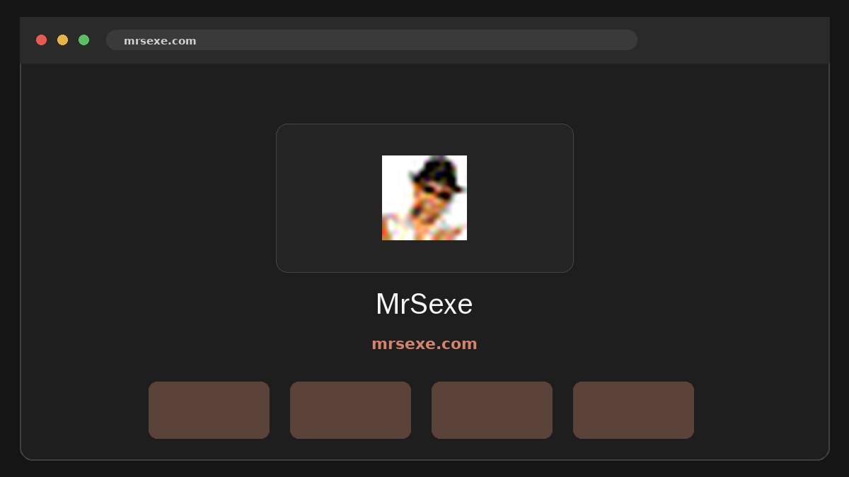 MrSexe · Aperçu du site