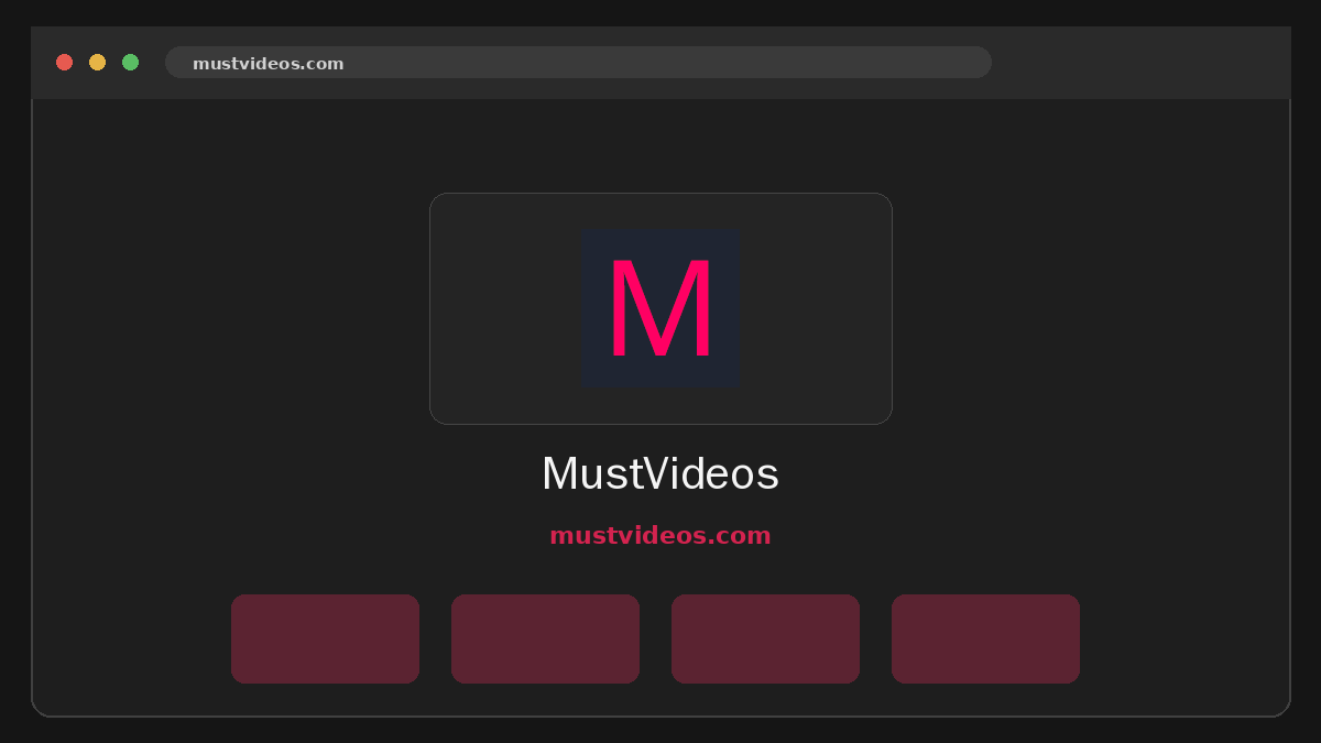 MustVideos · Aperçu du site