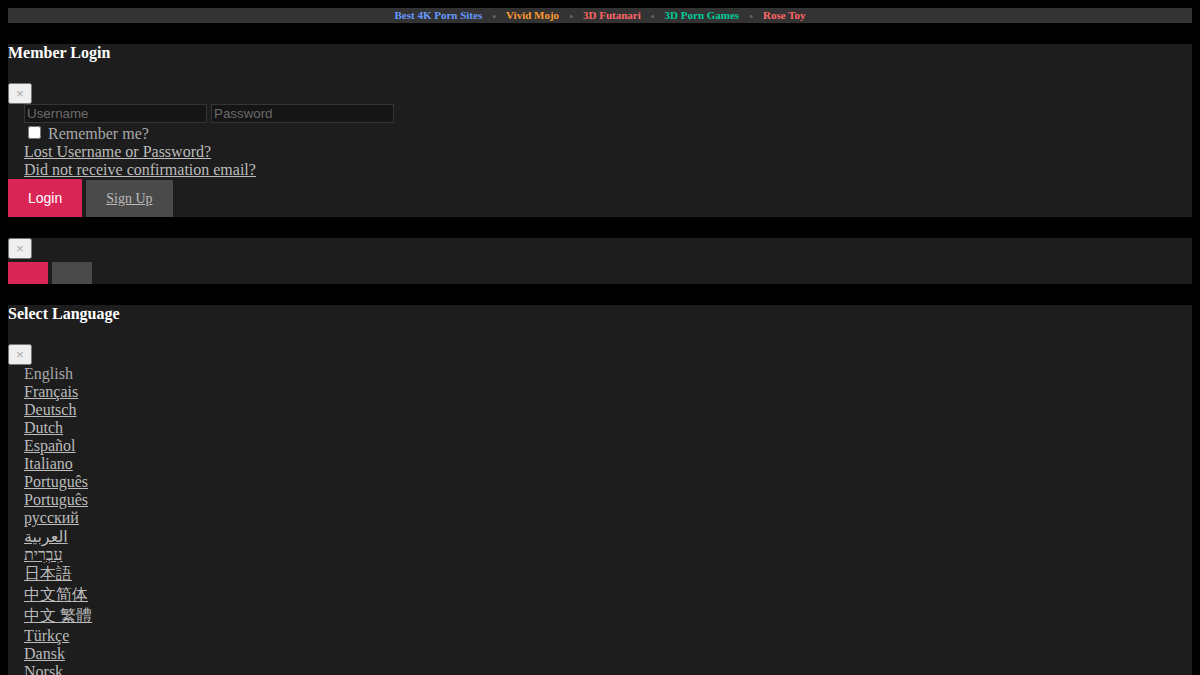 NaughtyMachinima · Aperçu du site
