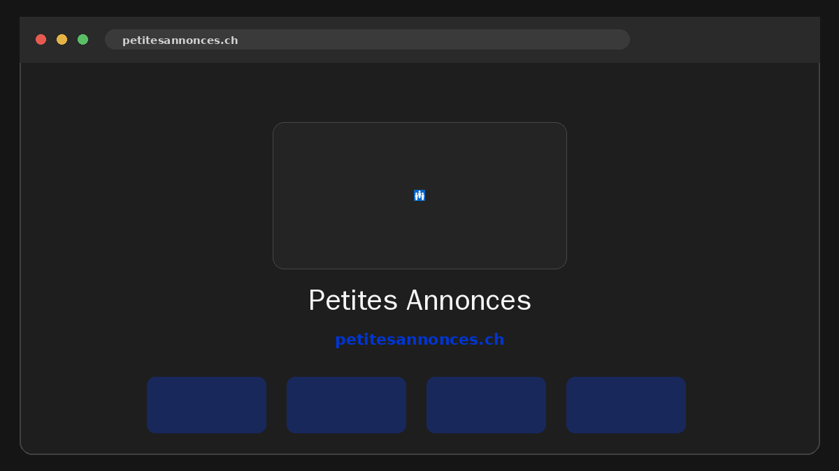 Petites Annonces · Aperçu du site