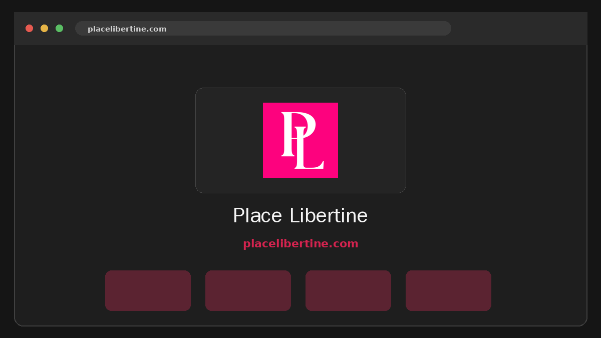 Place Libertine · Aperçu du site
