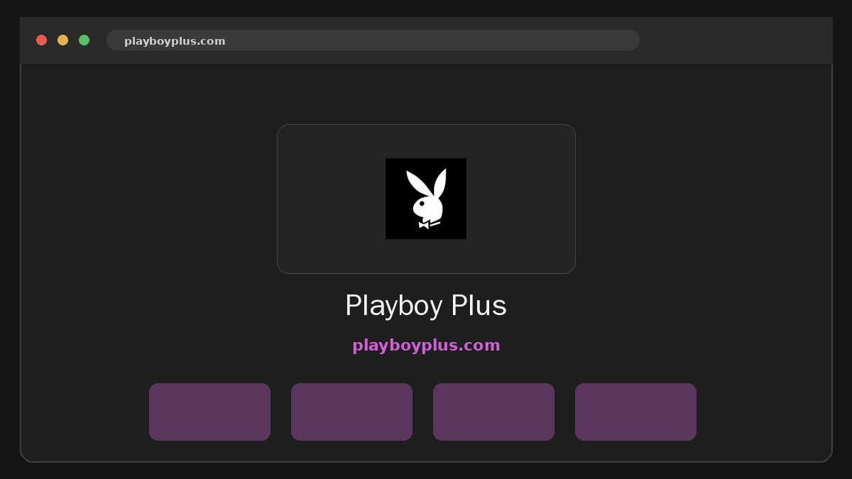 Playboy Plus · Aperçu du site