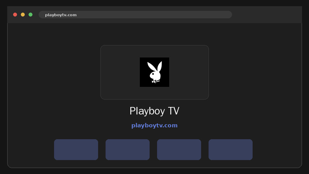 Playboy TV · Aperçu du site