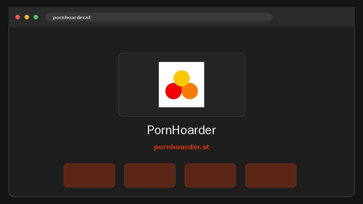 PornHoarder · Aperçu du site