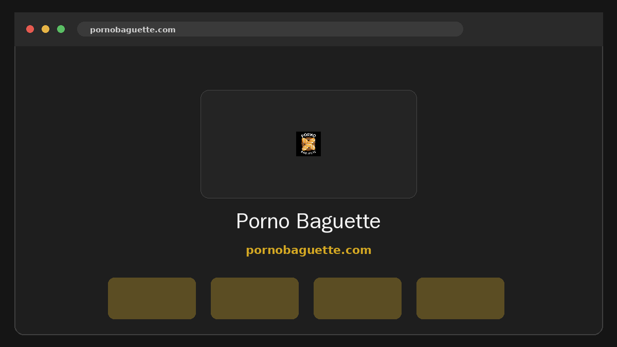 Porno Baguette · Aperçu du site