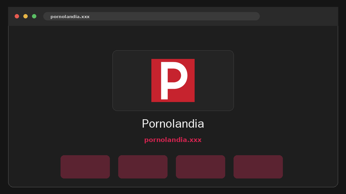 PornoLandia · Aperçu du site
