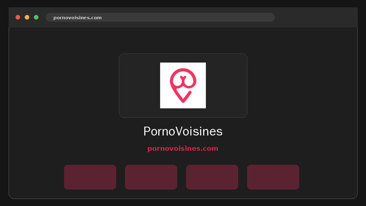 PornoVoisines · Aperçu du site